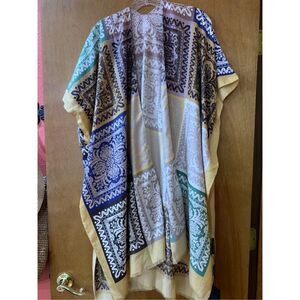 Yellow Blue Kimono #summer